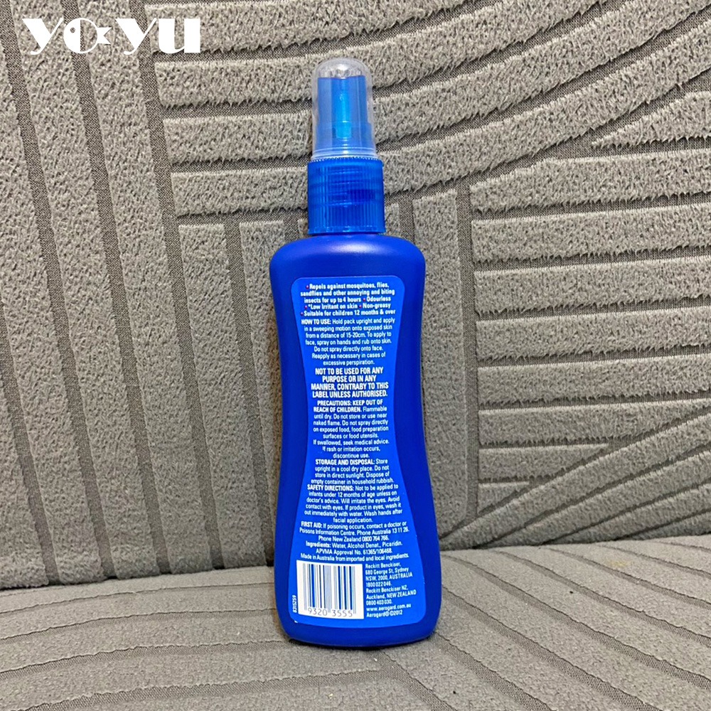 Aerogard澳樂家 無味低刺激防蚊噴霧175ml 現貨 隔日到貨 噴霧款 滾珠防蚊液 防蚊液 低刺激 不油膩-細節圖3