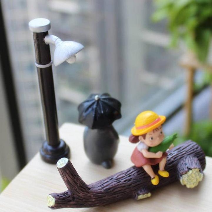 [現貨] 日本 宮崎駿 龍貓系列 微景觀 水族造景 水族裝飾品 魚缸布景 桌面擺件 庭院造景 魚缸造景-細節圖7