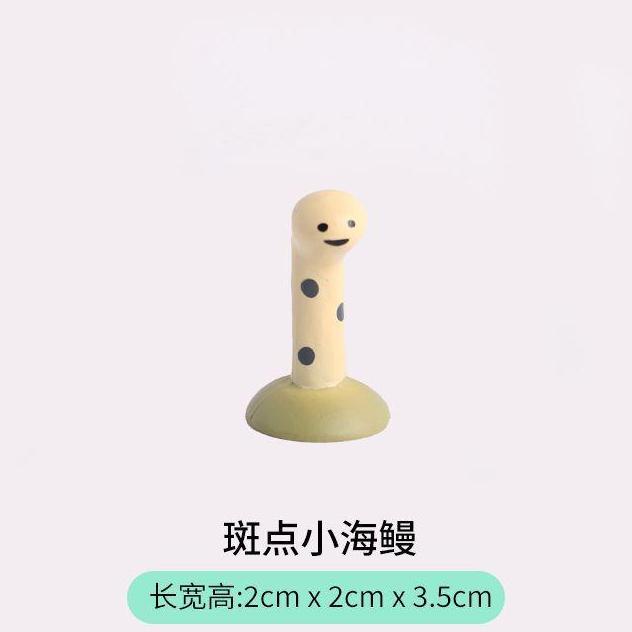 [現貨]水族裝飾 可愛海鰻 安全無毒 淡海水適用 魚缸造景 微景觀 入缸成景 魚缸 公仔  造型裝飾 園藝 多肉-細節圖2