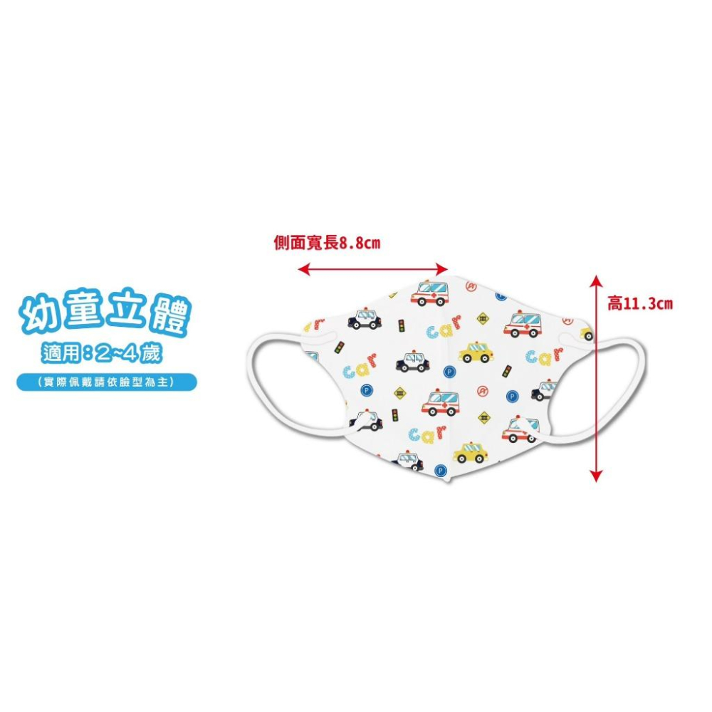 天心幼幼3D立體醫療口罩 萌萌童趣圖案 新上架 50入-細節圖2