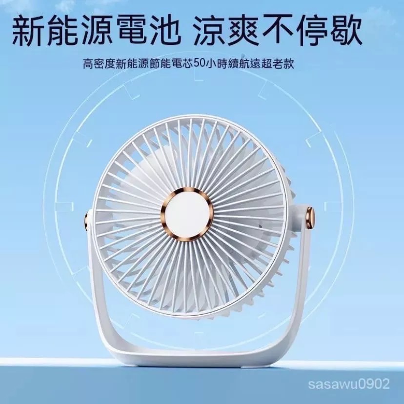 【超大容量續航】桌上型電風扇 充電風扇 嬰兒靜音風扇 USB風扇 插電小風扇 攜帶型電風扇 迷你風扇 涼感風扇 露營風扇-細節圖6