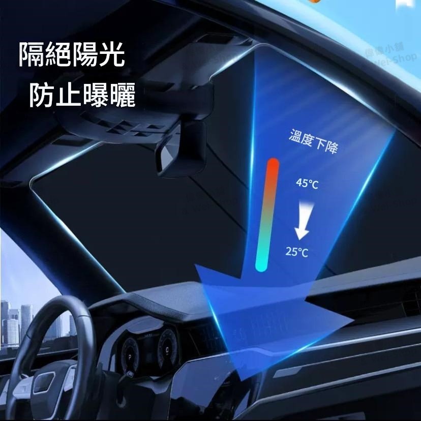 【今天買 當天寄出】汽車前擋遮陽傘 車用遮陽傘 前擋遮陽簾 玻璃隔熱紙 前擋隔熱紙 汽車遮陽簾 車用遮陽 車用遮陽簾-細節圖10