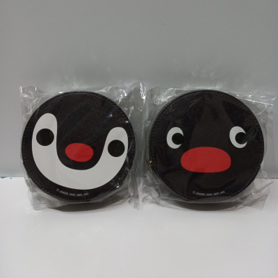《現貨》日本 pingu pinga 企鵝家族 圓形 零錢包 耳機包 pu皮革