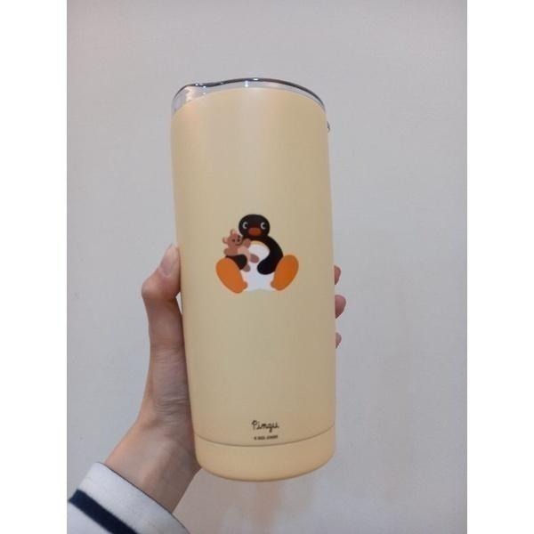 《現貨》韓國 企鵝家族 pingu 保溫杯 保溫瓶 冬天  辦公室 上班 熱飲 保冰杯 馬卡龍色 霧面 500ml-細節圖7
