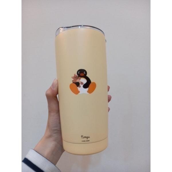 《現貨》韓國 企鵝家族 pingu 保溫杯 保溫瓶 冬天  辦公室 上班 熱飲 保冰杯 馬卡龍色 霧面 500ml-細節圖7