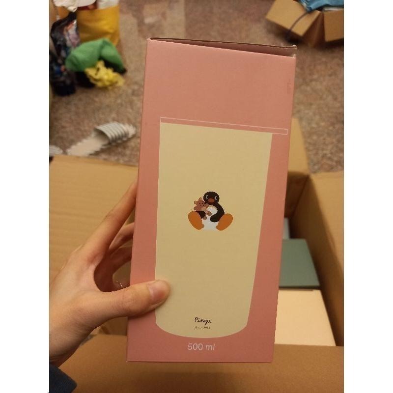 《現貨》韓國 企鵝家族 pingu 保溫杯 保溫瓶 冬天  辦公室 上班 熱飲 保冰杯 馬卡龍色 霧面 500ml-細節圖9