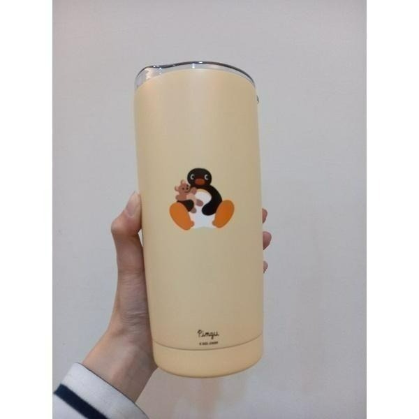 《現貨》韓國 企鵝家族 pingu 保溫杯 保溫瓶 冬天  辦公室 上班 熱飲 保冰杯 馬卡龍色 霧面 500ml-細節圖7
