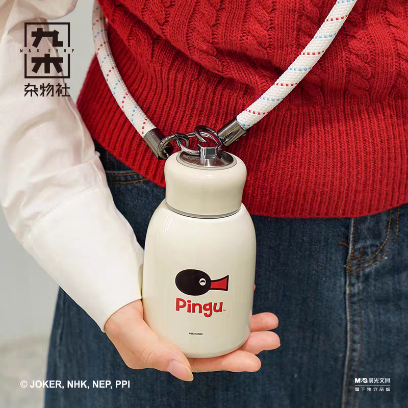 《現貨》企鵝家族 pingu 保溫瓶 保溫咖啡杯 400ml 300ml-細節圖3