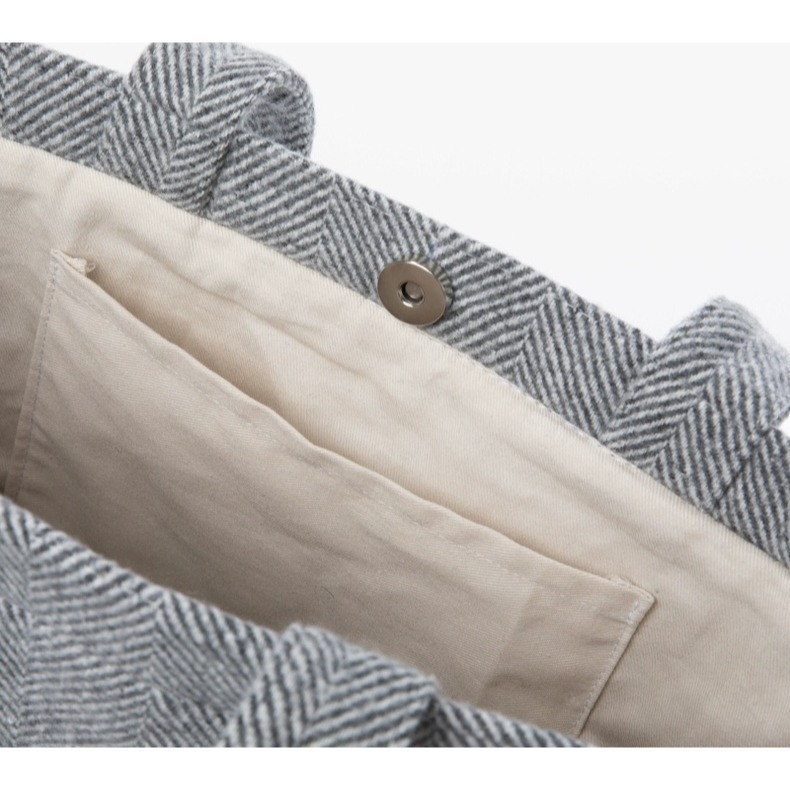 《預購》pingu 企鵝家族  灰色手提袋 手提包 托特包-細節圖4