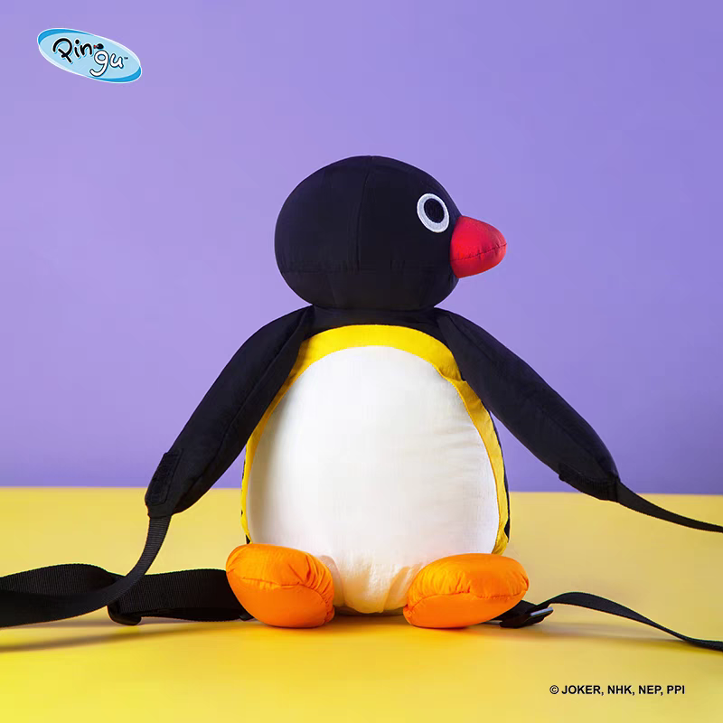 〈現貨〉企鵝家族 pingu 造型 後背包-細節圖2