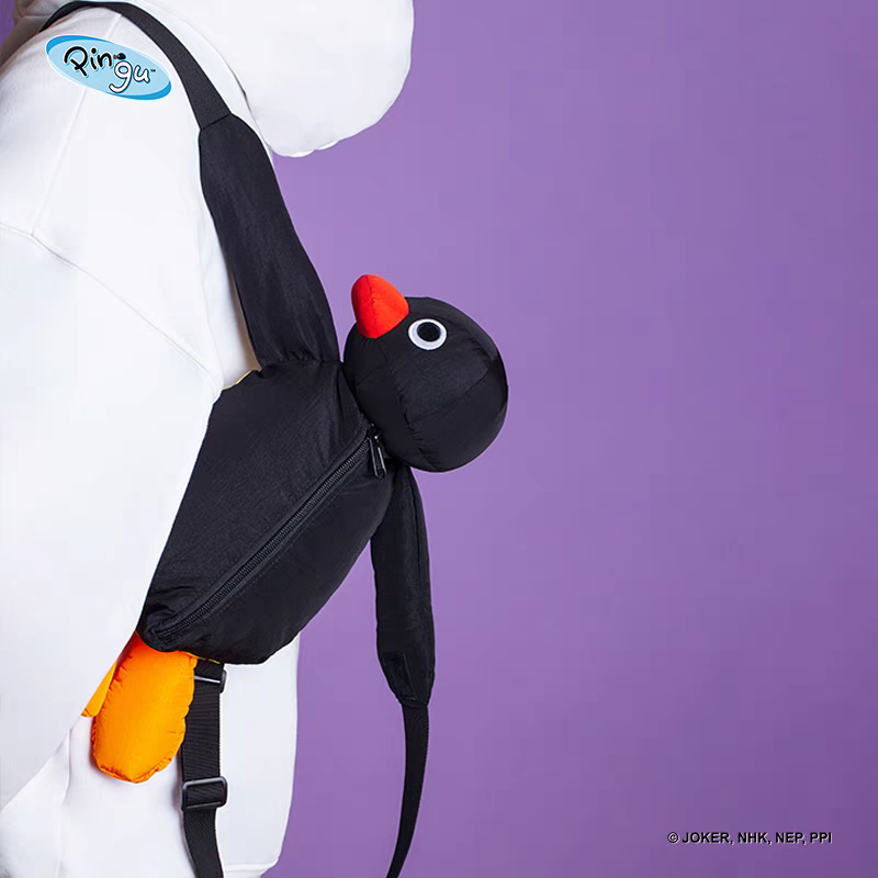 〈現貨〉企鵝家族 pingu 造型 後背包-細節圖4