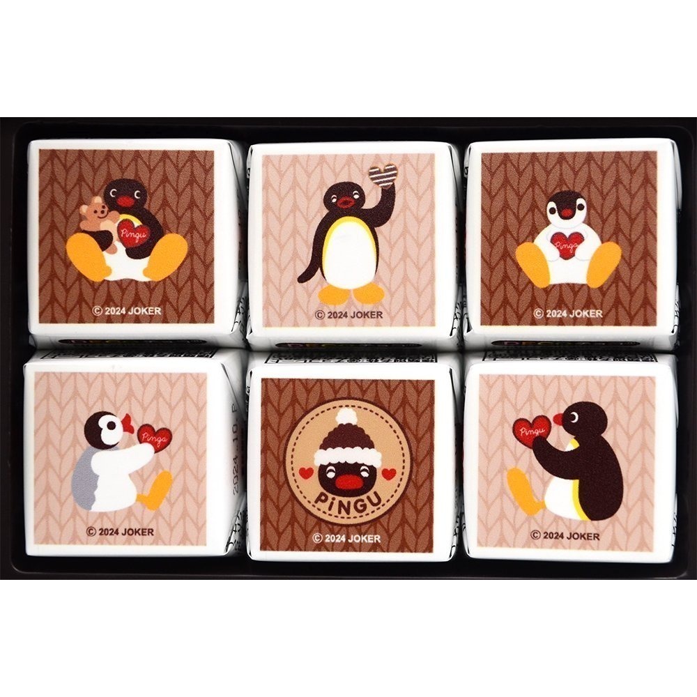 〈現貨〉日本 企鵝家族 pingu pinga 巧克力6入鐵盒組-細節圖2