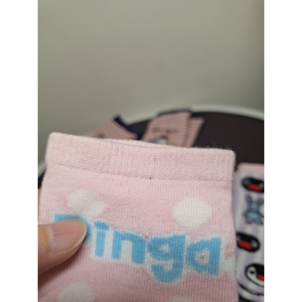 〈現貨〉企鵝家族 pingu 兒童襪13～17cm 正常品 瑕疵黃斑品 組合-細節圖6