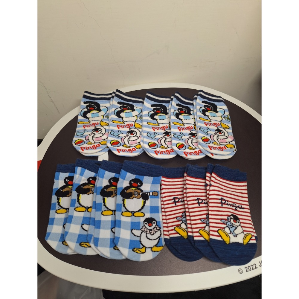 〈現貨〉企鵝家族 pingu 兒童襪13～17cm 正常品 瑕疵黃斑品 組合-規格圖6