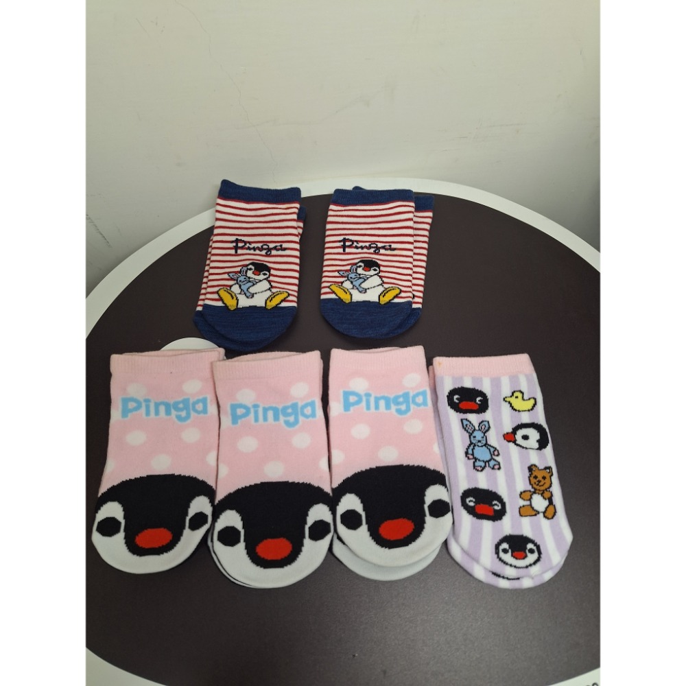 〈現貨〉企鵝家族 pingu 兒童襪13～17cm 正常品 瑕疵黃斑品 組合-規格圖6