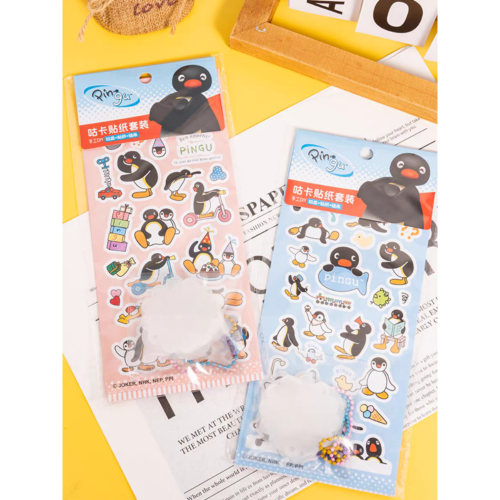〈預購〉企鵝家族 pingu pinga 咕卡 貼紙套裝