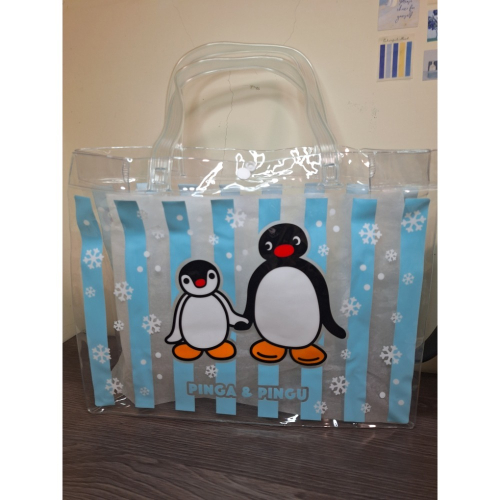 〈現貨〉日本 企鵝家族 pingu pinga 防水手提袋 pvc
