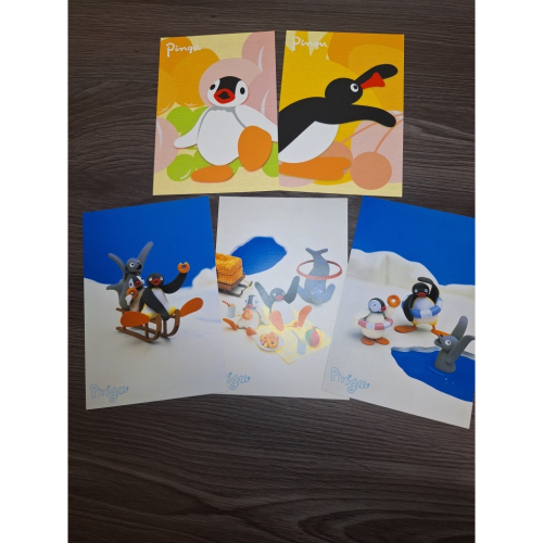 〈現貨〉日本 企鵝家族 pingu pinga 明信片5入組