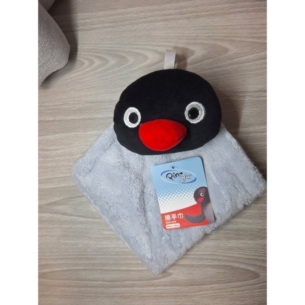 〈現貨〉企鵝家族 pingu 造型 擦手巾 毛巾-細節圖3