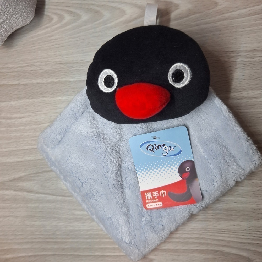 〈現貨〉企鵝家族 pingu 造型 擦手巾 毛巾-細節圖5