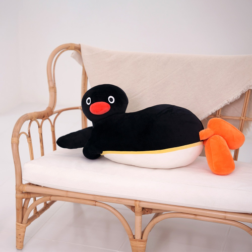《預購》韓國 企鵝家族 pingu 娃娃 抱枕 靠枕 靠墊 冬天 冬季 生日 禮物 長形枕 88cm
