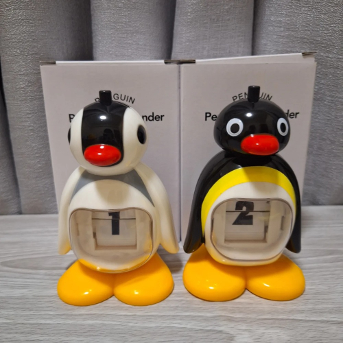 《現貨》企鵝家族 pingu pinga 按壓日曆 造型日曆