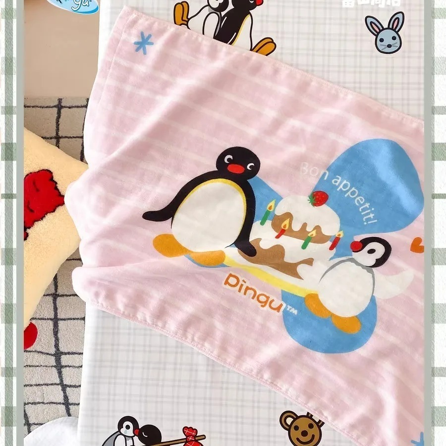 〈預購〉企鵝家族 pingu pinga 枕巾 毛巾 浴巾-細節圖6