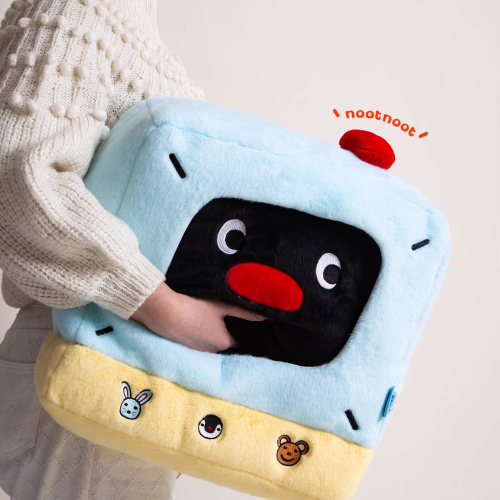 〈預購〉企鵝家族 pingu pinga 電視機 造型 抱枕
