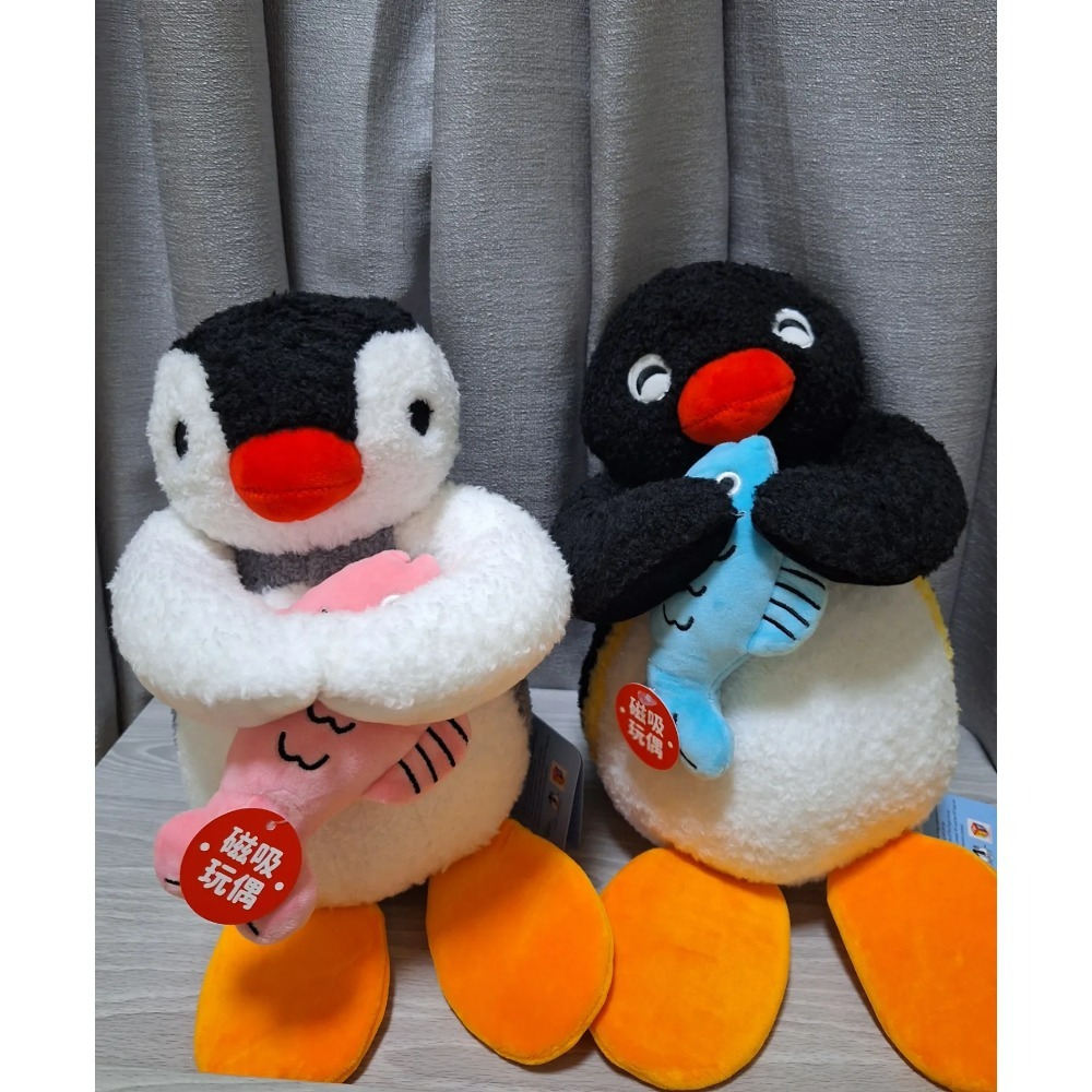 《預購》企鵝家族 pingu pinga 摸魚 抱魚娃娃 30cm-細節圖6