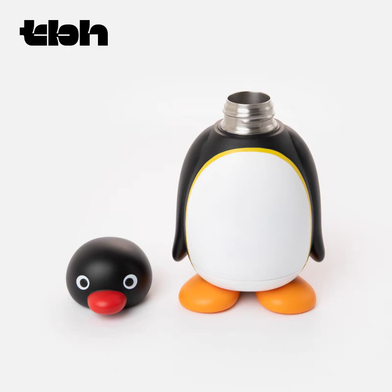 〈預購〉企鵝家族 pingu 保溫瓶 280ml 擺飾-細節圖3