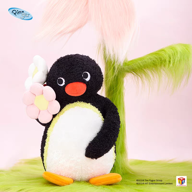 〈預購〉企鵝家族 pingu pinga 情人節 花朵 怦然心動 520 娃娃 28cm-細節圖4