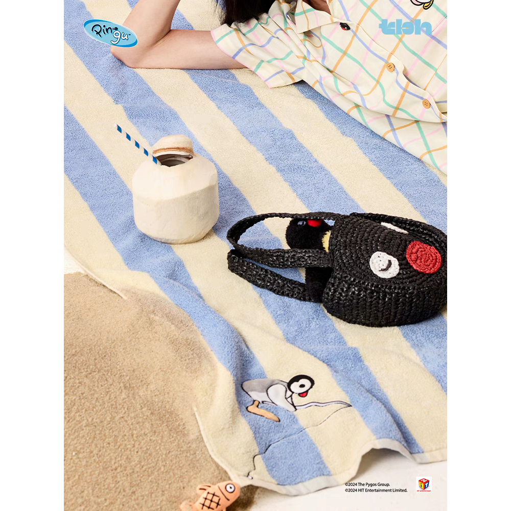 〈預購〉野獸派 企鵝家族 pingu pinga 毛巾 毯子 毛毯 沙發毯 客廳毯-細節圖5