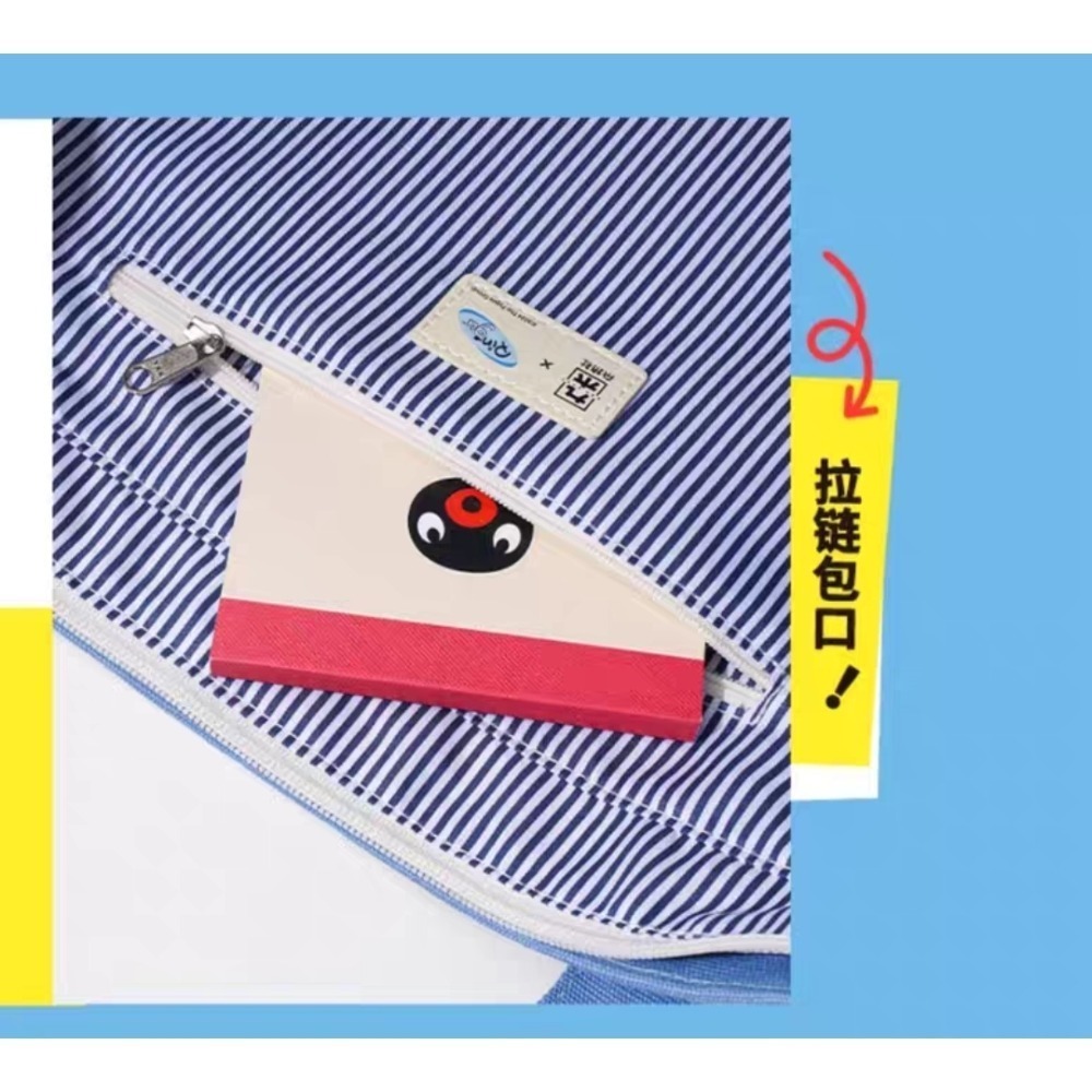 《現貨》企鵝家族 pingu 帆布包 手提包 單肩包 托特包-細節圖5