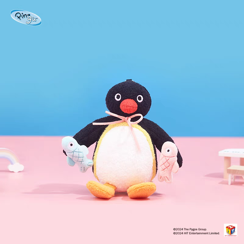〈現貨〉企鵝家族 pingu pinga rubby 日常 吊飾 貝殼 小鴨 青蛙 鴨子 領帶 魚娃娃-細節圖2