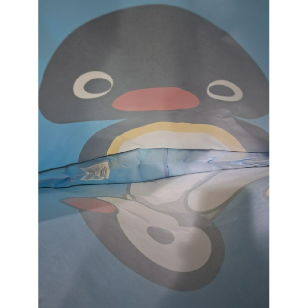 <現貨>Pingu 企鵝家族 圓形大手提袋 環保袋 購物袋-細節圖3