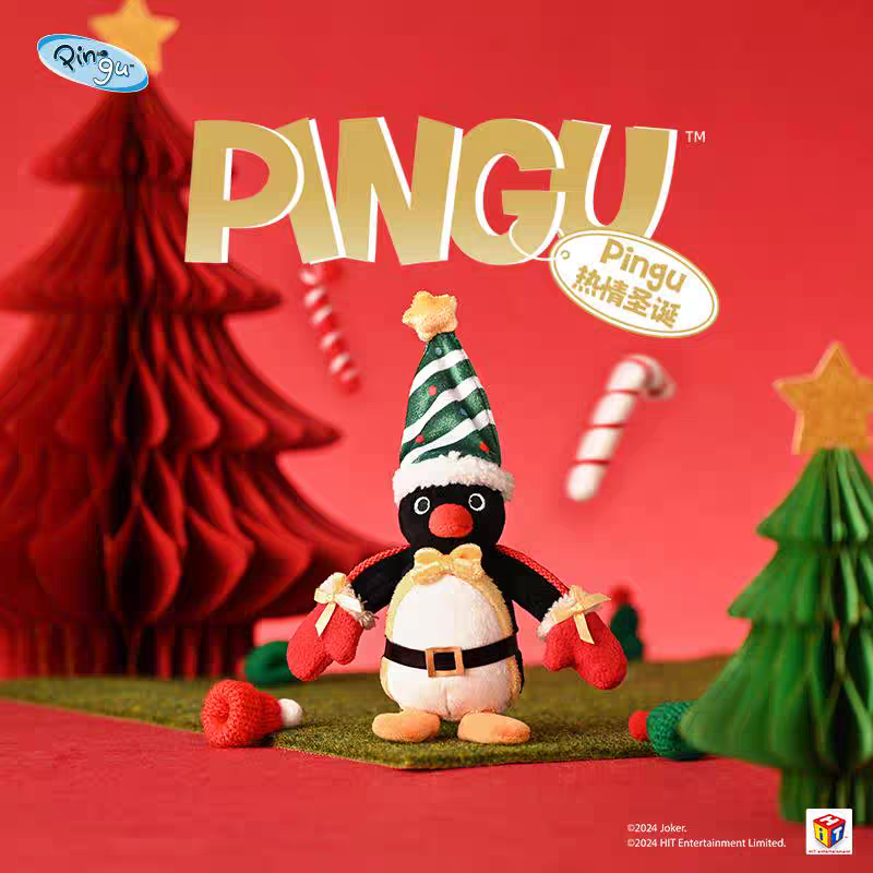 〈現貨〉企鵝家族 pingu 聖誕節 聖誕樹 裝飾 聖誕老人 娃娃 吊飾