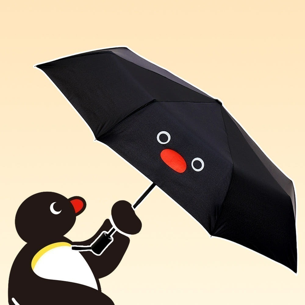 〈現貨〉韓國 企鵝家族 pingu 自動傘 雨傘 陽傘 黑傘-細節圖2