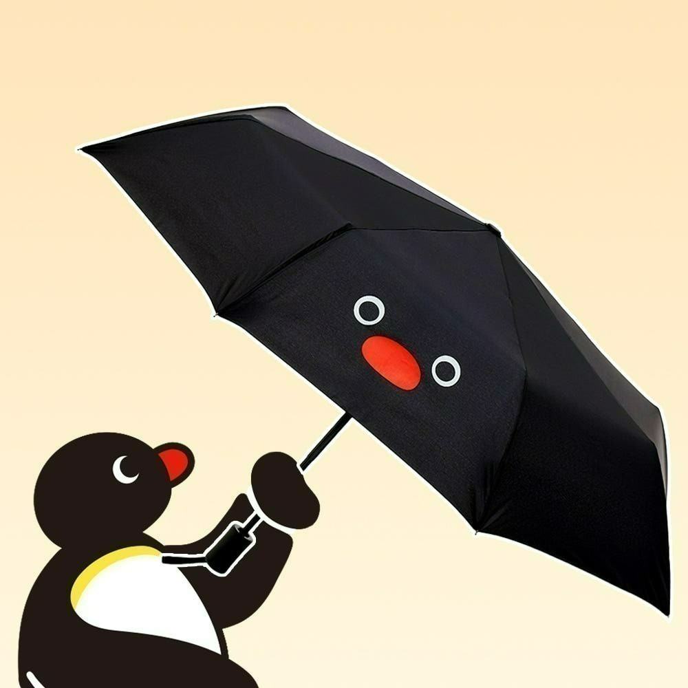 〈現貨〉韓國 企鵝家族 pingu 自動傘 雨傘 陽傘 黑傘-細節圖2