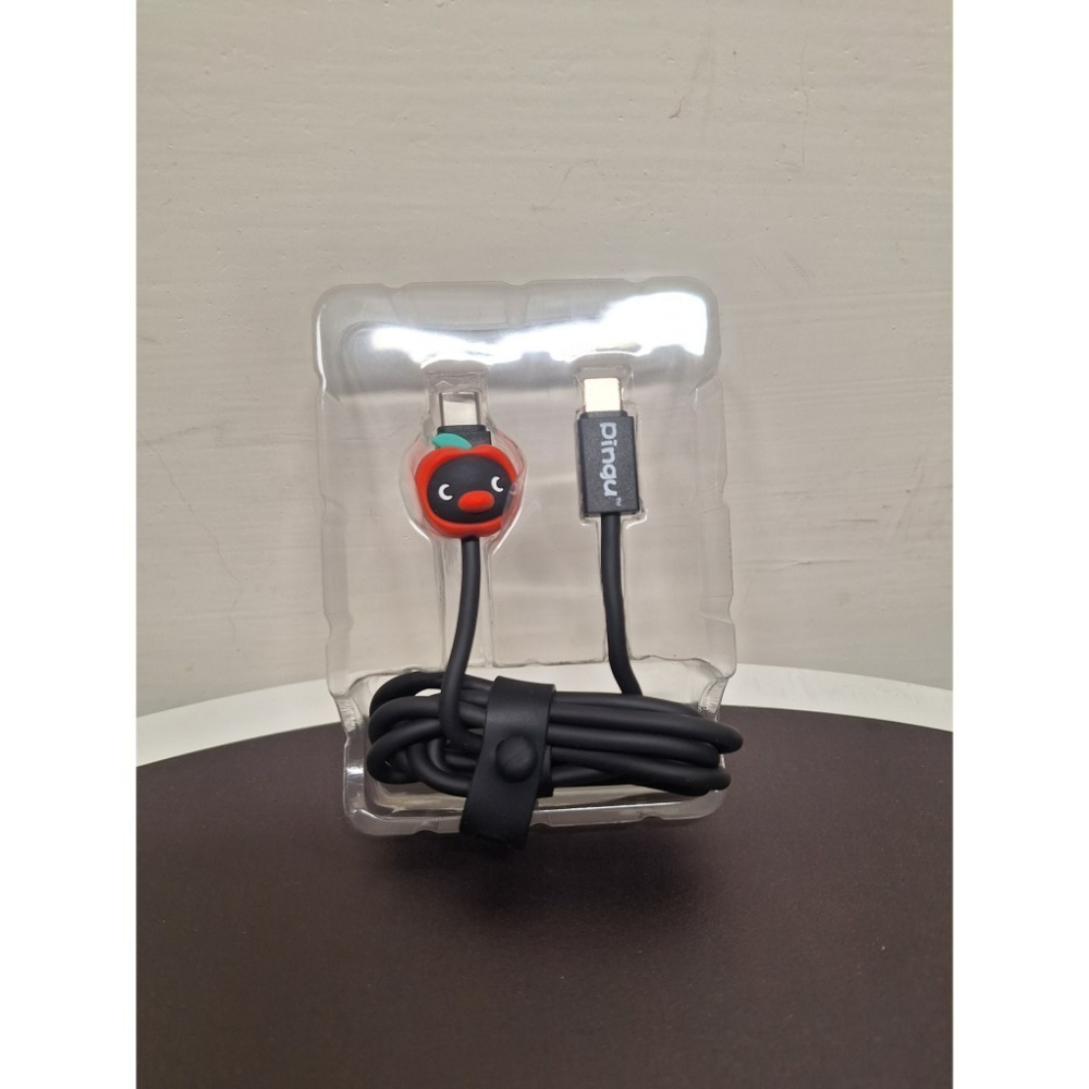 《預購》企鵝家族 pingu 蘋果造型 快充 雙頭 typec充電線 60w 1.2m-細節圖2