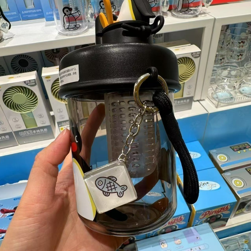 〈預購〉企鵝家族 pingu 水壺 泡茶 水瓶 400ml 白色 黑色-細節圖4