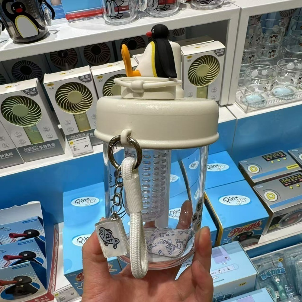 〈預購〉企鵝家族 pingu 水壺 泡茶 水瓶 400ml 白色 黑色-細節圖7