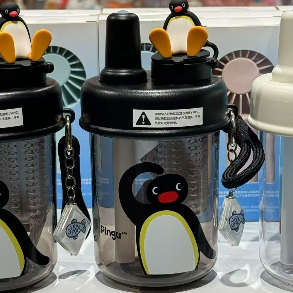 〈預購〉企鵝家族 pingu 水壺 泡茶 水瓶 400ml 白色 黑色-規格圖8