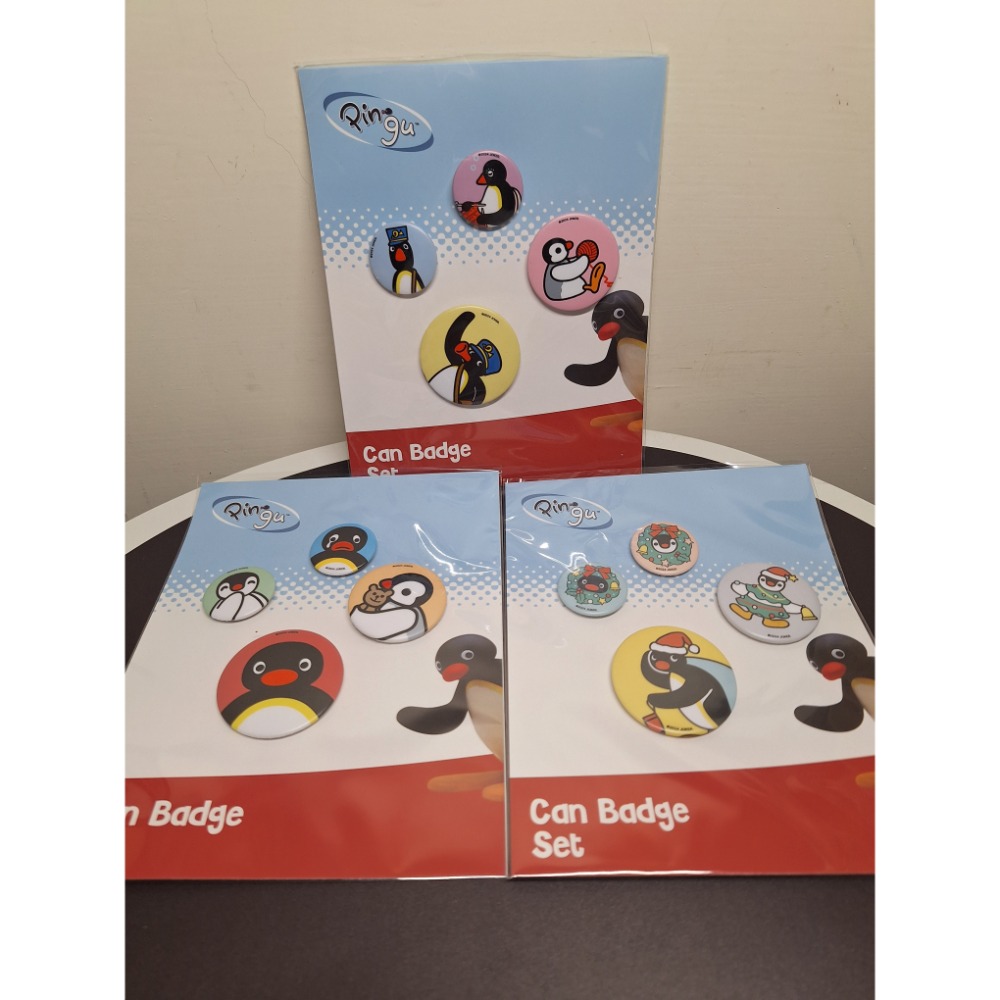 〈現貨〉韓國 企鵝家族 pingu pinga 四入徽章組 別針 裝飾