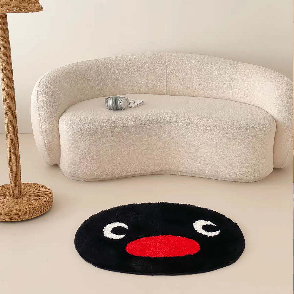 〈預購〉企鵝家族 pingu 大頭 地墊 地毯 67x80cm-細節圖2