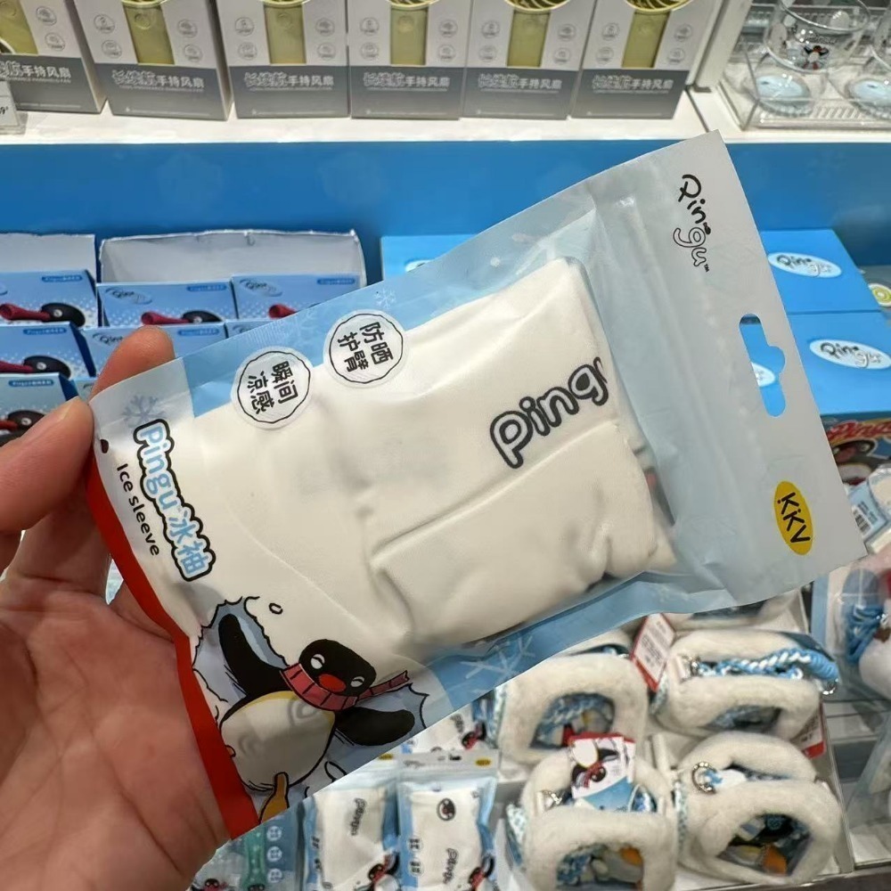 〈現貨〉企鵝家族 pingu pinga 冰涼袖套 袖套 遮陽 防曬 涼感-細節圖4