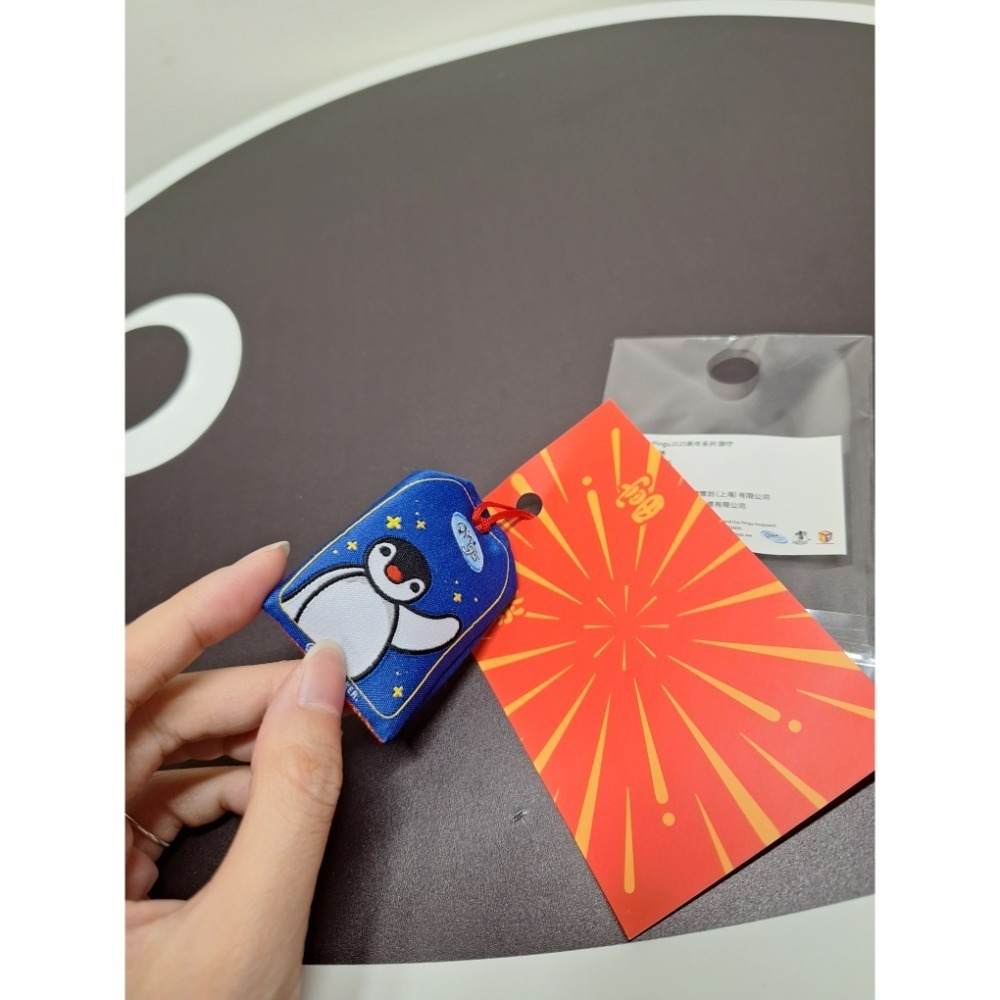 〈現貨〉企鵝家族 pingu pinga 紅色 御守-規格圖4