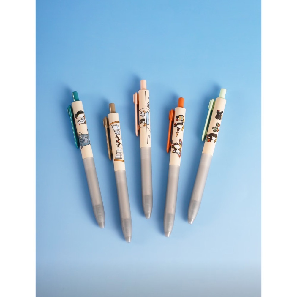 〈預購〉企鵝家族 pingu pinga 黑筆 原子筆 5入組-細節圖2