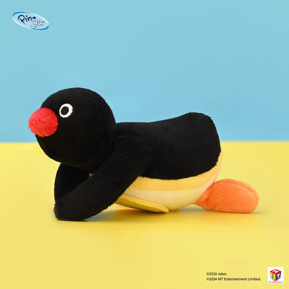 〈預購〉企鵝家族 pingu 磁吸 趴姿 肩膀娃娃-細節圖2