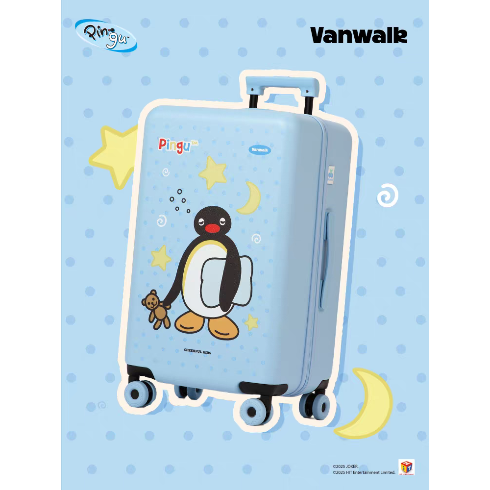 〈預購〉企鵝家族 pingu pinga 黑色 行李箱 22吋 26吋 藍色 白色 旅行 出國-規格圖7