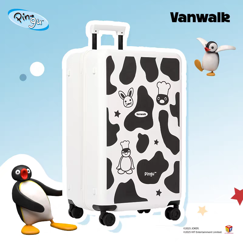 〈預購〉企鵝家族 pingu pinga 黑色 行李箱 22吋 26吋 藍色 白色 旅行 出國-規格圖7